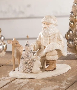 Bethany Lowe Christmas Forest Friends Babbo Natale TD0031 spedizione gratuita - Foto 1 di 3