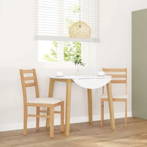 Eetkamerstoelen met kussens 2 st massief hout rubber dinerstoel vidaXL - Afbeelding 1 van 101