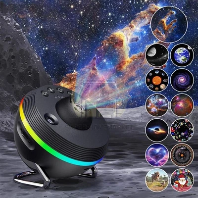 LED Galaxy Projector Starry Night Light Sky Star Party Lamp Planetarium Room USA - Image 1 of 4