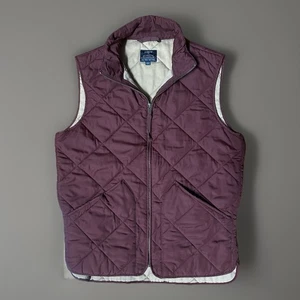 J Crew Quilted Vest w/Pockets Reddish Brown Size XS - Picture 1 of 9