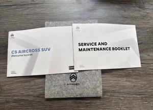 C5 AIRCROSS MANUAL AND SERVICES HANDBOOK WALLET POUCH 2019-2025 - Picture 1 of 1