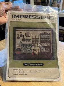 Vintage Impressions Stitchery Kit Victorian Kitchen F-818 3D - Picture 1 of 2