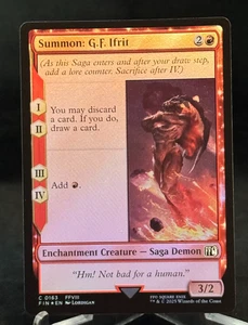 Magic The Gathering MTG Final Fantasy Foil Summon: G.F. Ifrit - Common - Picture 1 of 1
