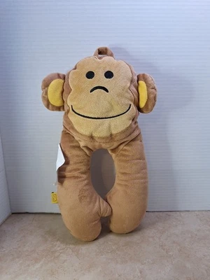 Go Travel Kids  Snug and Hug Monkey  Neck Pillow 14" Brown Extra Soft Plush - Image 1 of 4