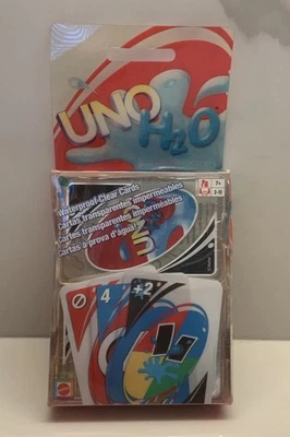 UNO H2O Card Game - PVC Perfect Family Playing Pool Card Game, Waterproof Clear - Image 1 of 3