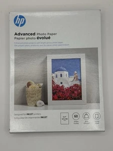 HP Advanced Błyszczący papier fotograficzny 60 arkuszy 5 x 7 cali - Zdjęcie 1 z 1