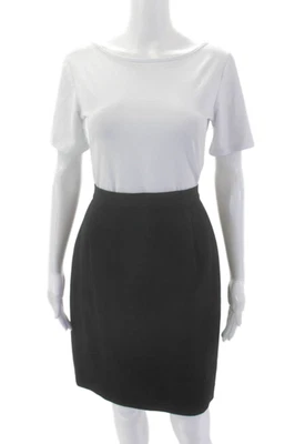 Falda lápiz Emporio Armani para mujer hasta la rodilla negra talla 48 EUR Foto 1 de 4