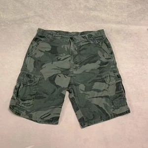 Wrangler Cargo Shorts Camo Camouflage Patterned Utility Shorts Men's 36 - Picture 1 of 6