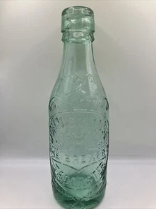 Old Aqua Glass John Smiths Tadcaster Beer Bottle - Picture 1 of 5