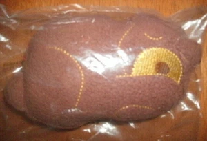 NEW Zutano Baby Rattle Brown Bear Zootanomal plush fleece fabric 5.25 x 3.5 in. - Picture 1 of 3