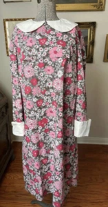 Cutest Pink Vintage Collared Flower Power Dress Ever! - Picture 1 of 7