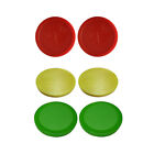 Gold Standard Games Tournament Pro Air Hockey Puck Kit -  (2) Red, (2) Yellow, (