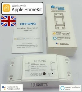 OFFONG Smart Switch Working with Apple Homekit, Siri, Alexa, Google - UK STOCK - Picture 1 of 4