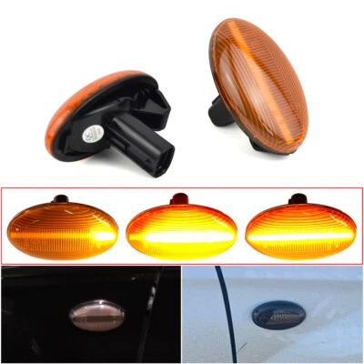 Luz indicadora lateral dinâmica LED amarela para Subaru Forester 2000-2005 2006 2007 - Imagem 1 de 4