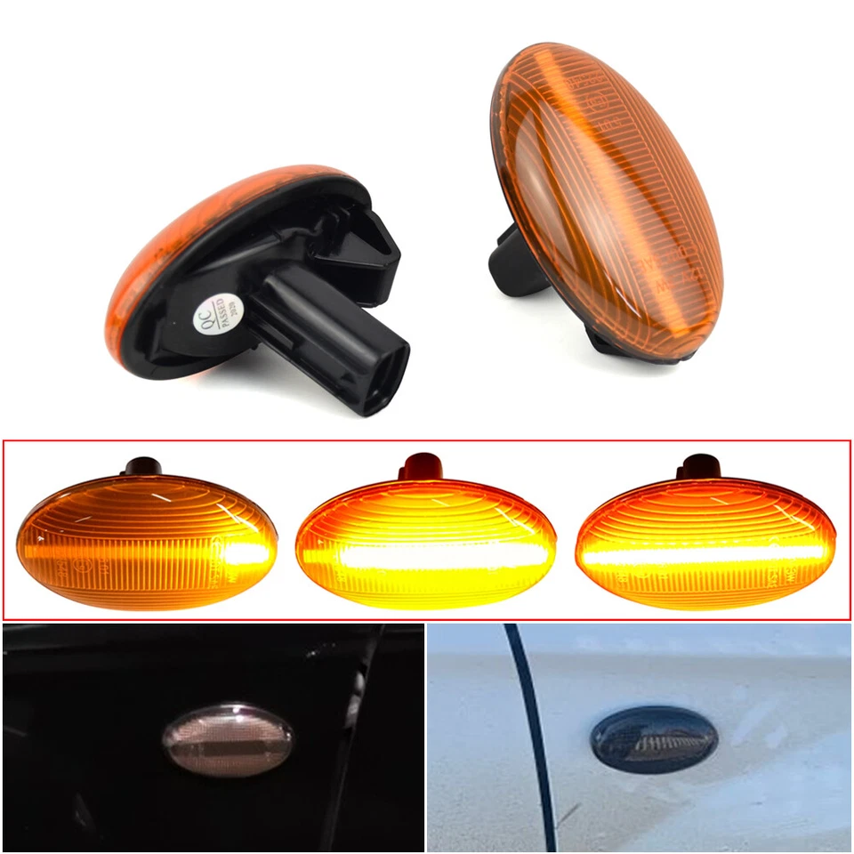 Yellow For Subaru Forester 2000-2005 2006 2007 LED Dynamic Side Marker Light — 第 1/4 张图片
