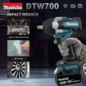 Makita DTW700 18V Li-ion Cordless Brushless 1/2" Mid Torque Impact Wrench - AU - Picture 1 of 7