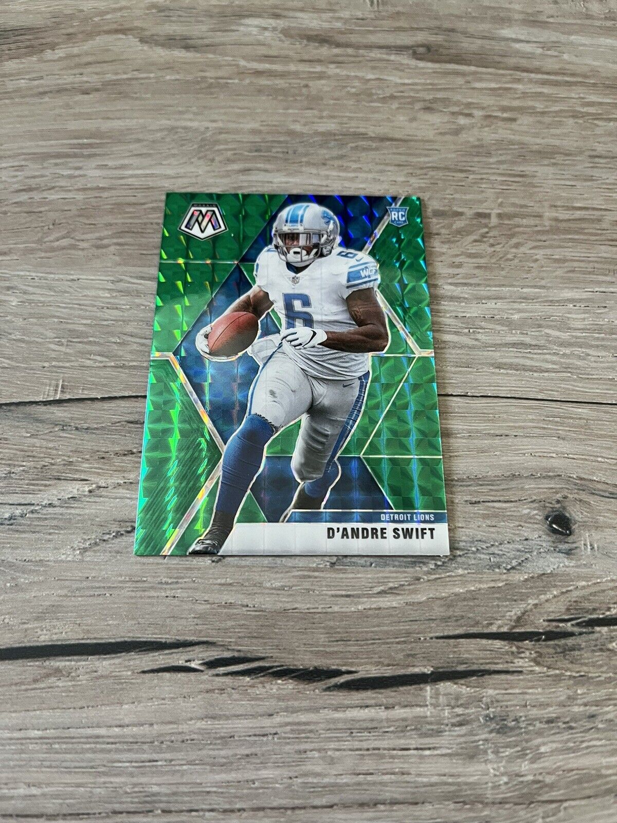 2020 Mosaic D'Andre Swift Green Mosaic Prizm Rookie RC #215 Lions