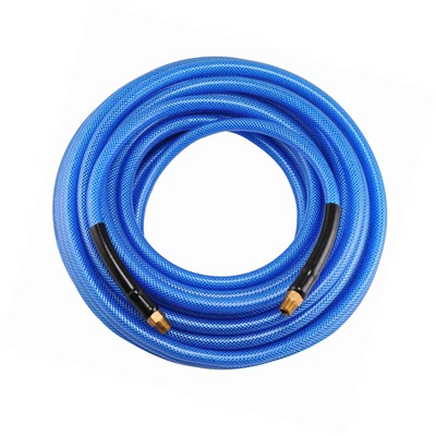 100ft x 1/4" IRONFLEX Braided Polyurethane Air Hose 200PSI Ultra-Flexible Hose - Image 1 of 3