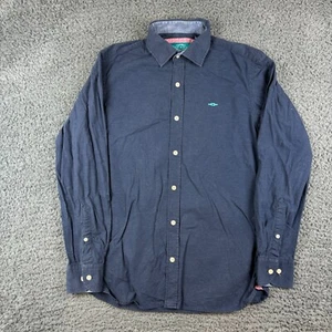 Reef Knots Shirt Mens Small Blue Button Up Long Sleeve Smart Casual Comfort RK - Picture 1 of 8