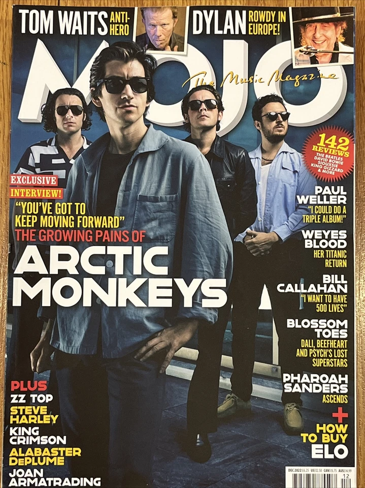 MOJO Magazine December 2022 ARCTIC MONKEYS King Crimson ELO Tom Waits DYLAN ZZ T - Image 1 of 1