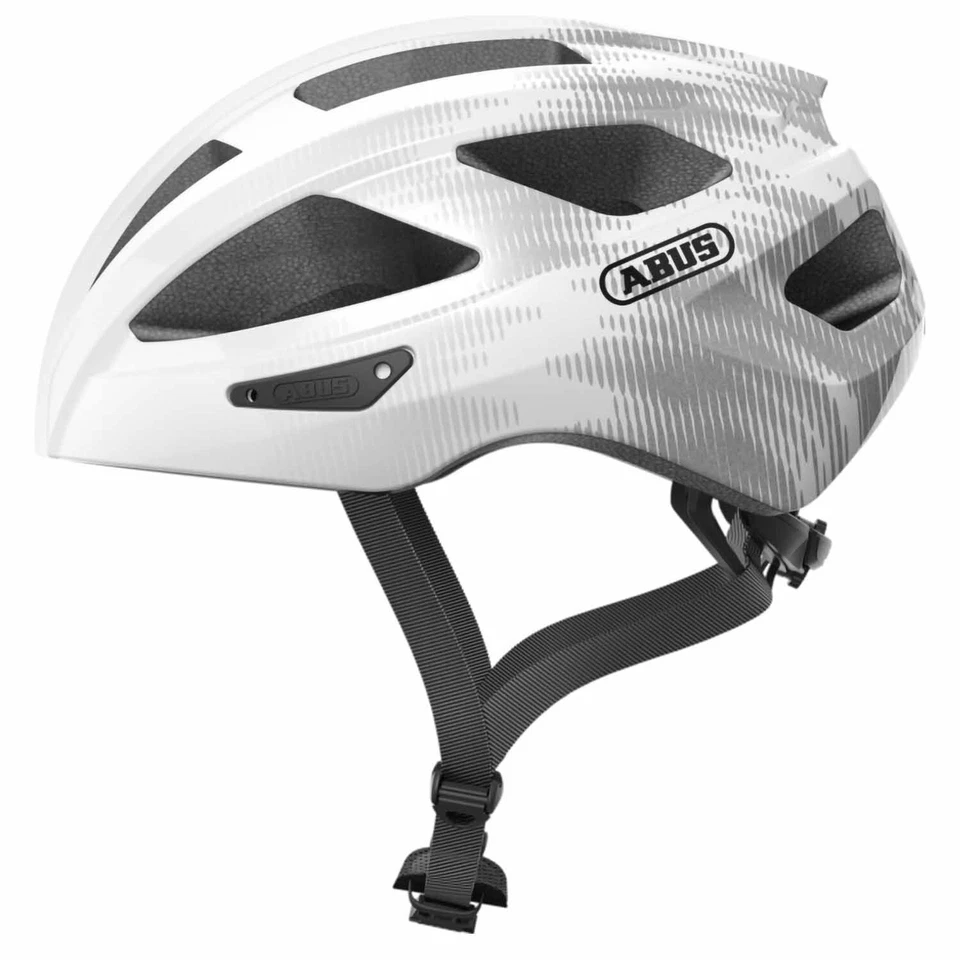 ABUS Macator MIPS Helmet - White Silver Medium