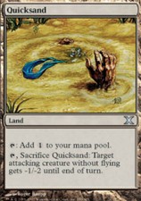 MTG Magic 4x Light Play, English Quicksand 10th Edition Fast Shipping
