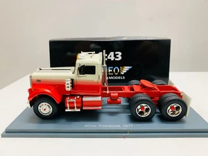 ¡¡Raro!! NEO White Roadboss 1977 Trailer Truck 1/43 Escala Resin Modelo de coche Nuevo - Imagen 1 de 6