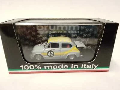 Brumm Fiat Abarth 1000 berlina #42 Swart Zandvoort Trophy 1969 1/43 R421 - Immagine 1 di 2