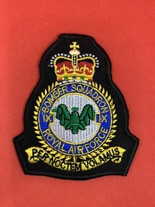 RAF Bomber Squadron Badge Royal Air Focus IX Squadron Machine Embroidered Patch - Bild 1 von 1