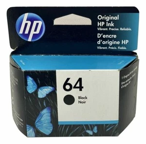 HP 64: Wkłady z czarnym atramentem N9J90AN EXP. 07/2025 - Zdjęcie 1 z 1