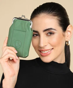 Nuevo parche de cuero para mujer estuche/billetera/cartera de monedas - elección de color - Imagen 1 de 85