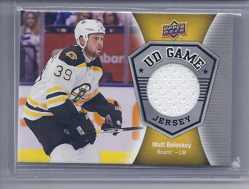 16-17 2016-17 UPPER DECK MATT BELESKEY UD GAME JERSEY GJ-BE BOSTON BRUINS - Image 1 of 1