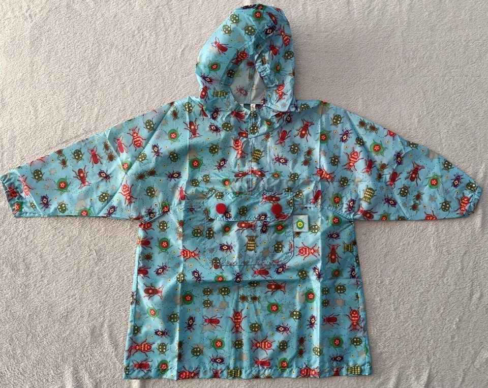 Chaqueta Oilily Niños Niñas Azul Multicolor Bichos Lluvia Anorak Talla 128 (8 Años) Foto 1 de 4