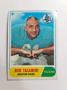 1968 Topps Bob Talamini #68 Football Karte Houston Oilers - Bild 1 von 2