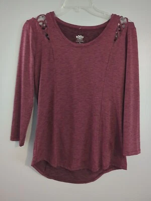 Maurices в движении женщин размер маленький вино цвет LS Athletic футболка с Ярлыками! (CB2) - Изображение 1 из 4