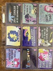 COMPLETE 9 STICKER AND 9 TATTOO SET- My Little Pony S2 18 Cards Total - Picture 1 of 2