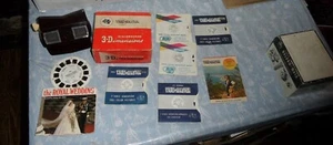 Vintage View Master 3D Bakelit Sägen braun verpackt plus 7 Rollen - Bild 1 von 5