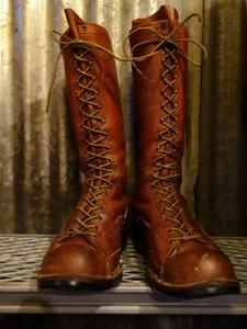 WESCO Wesco Highliner Logger Work Boots VTG Motocross 9 1/2 D used - Picture 1 of 10
