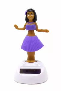 New Solar Powered Dancing Hula Girl ~ Purple  - Picture 1 of 1