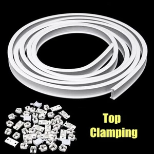 Curtain Track Rail Bendable Straight Curve Hanging Ceiling Mount Shower Window - Picture 1 of 7