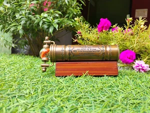 Antiqued Brass Kaleidoscope With Marble Eyepiece Best Toy Kaleidoscope Stnd Gift - Bild 1 von 14