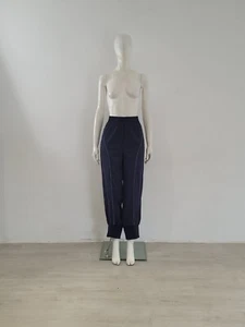 BNWT Sweaty Betty Statement Nylon Pants XL UK 12 14 EU 40 42 Trousers Navy Blue - Picture 1 of 21