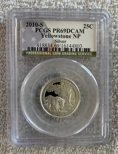 2010 "S" National Park GRAND CANYON Proof SILVER Quarter 25c PCGS PR69 DCAM - Picture 1 of 2