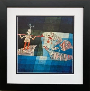 Paul Klee "Battle Scene from the Seafarer (Detail)"  New Custom Framed Art Print - Picture 1 of 3