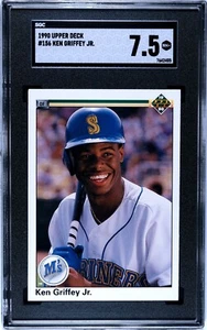 1990 Upper Deck Ken Griffey Jr. #156 ERROR MISSPELLED SIMULTANEOUSLY - Picture 1 of 2