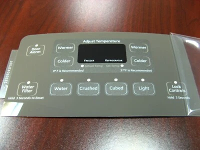 Solo pegatina superpuesta dispensadora de refrigerador GE, para WR55X11041/WR55X11089, nueva Foto 1 de 2