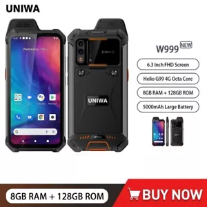 W999 IP68 Impermeable Robusto Smartphone Walkie Talkie PTT Android 11 5000mAh NFC - Imagen 1 de 14