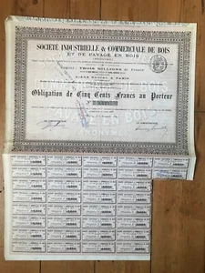 Société Industrielle & Commerciale de BOIS & PAVAGE EN BOIS 1887 (Z1) - Picture 1 of 1