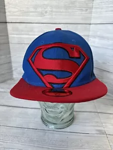 Superman Classic Emblem New Era 59Fifty Fitted Hat Blue 7 1/4 - Picture 1 of 6