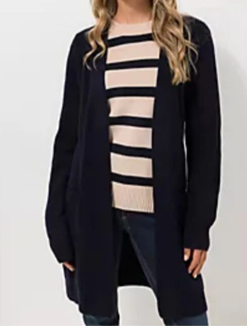 STRANDFEIN Longcardigan Rippstrick Bindegürtel figurumspielend Gr.36 - Bild 1 von 1